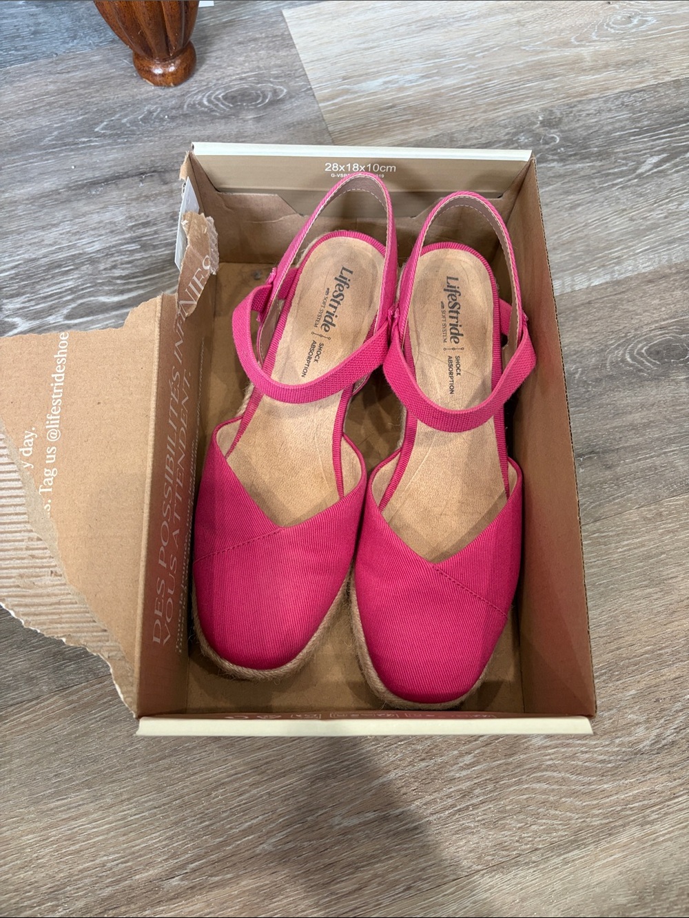 LIFE STRIDE PILAR FRENCH PINK SZ 7 wedge